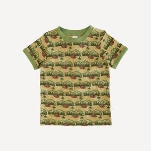 NWT 5Y Kate Quinn Short Sleeve Ringer Tee T-shirt Campsite Cotton Mountain